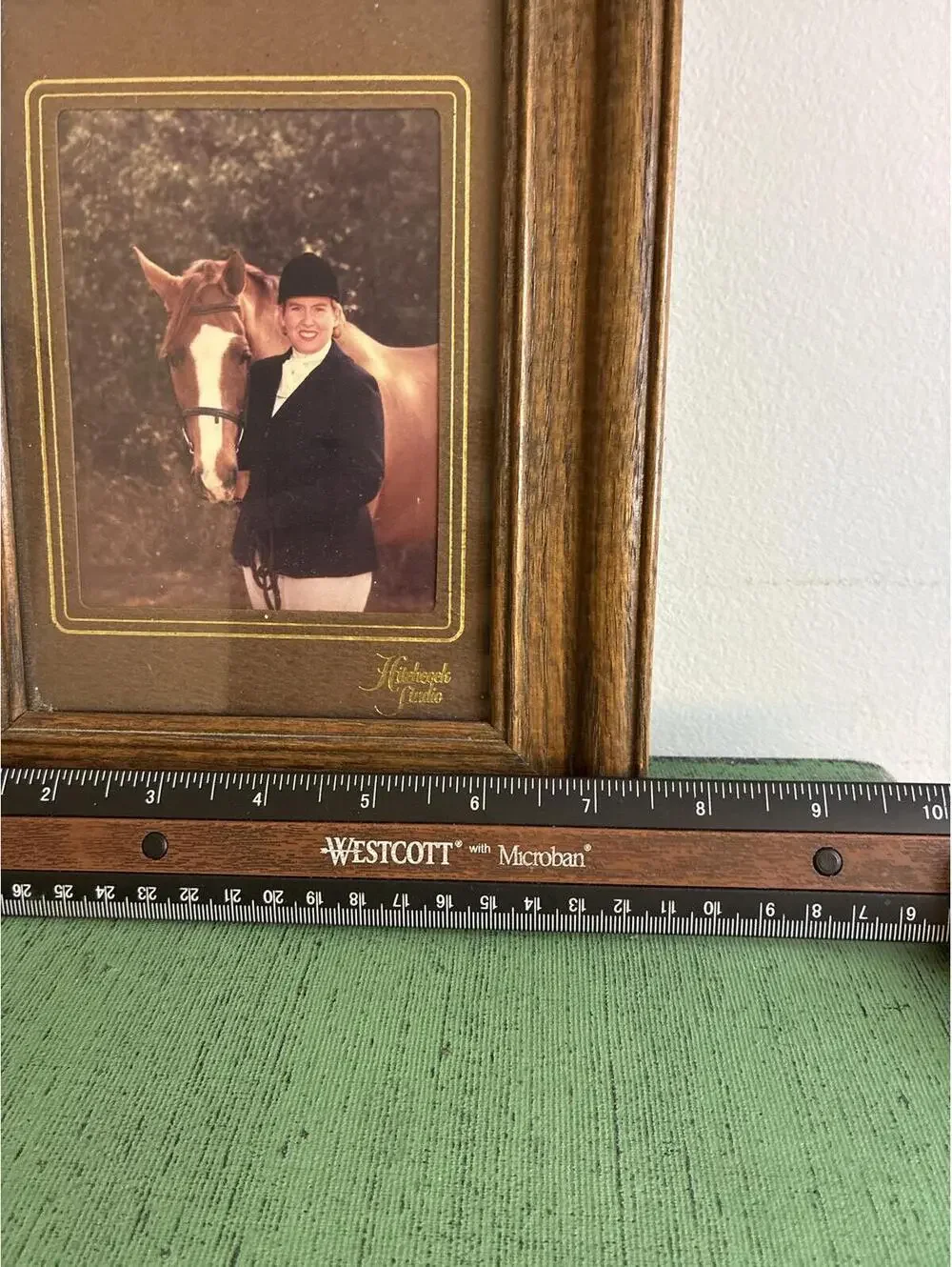 Vintage Solid Wood Picture Frame 7 by 5 Rustic Brown Tabletop Photo Frame
